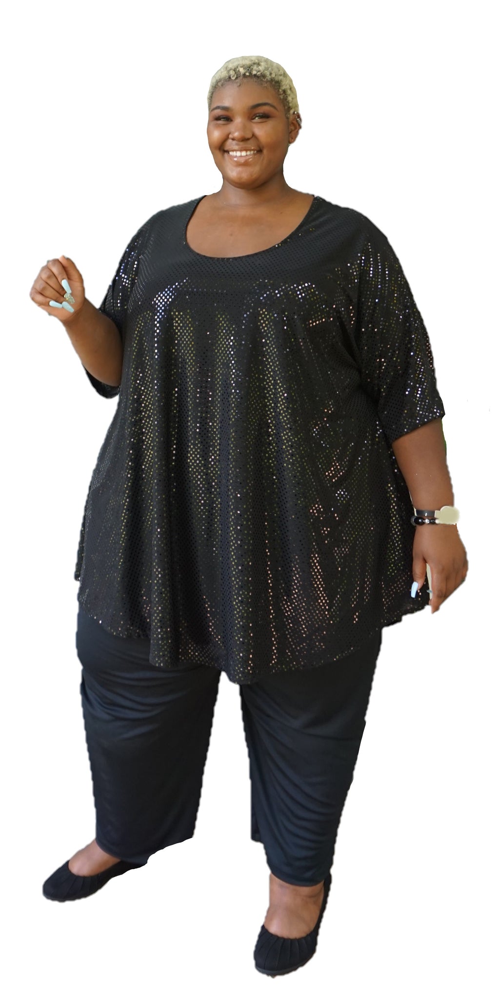 Dazzling Plus Size Sequin Top – Myles Ahead